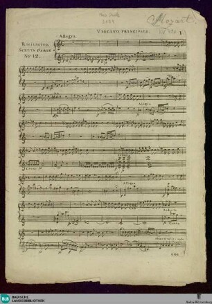 12: Scelta d'arie No. 12 [nell'opera Idomeneo]
