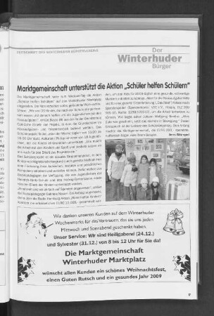 Marktgemeinschaft unterstützt die Aktion "Schüler helfen Schülern"