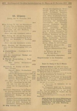 55. Sitzung, Freitag den 26. September 1919