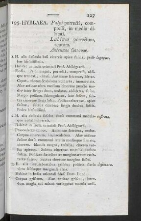 195. Hyblaea. - 196. Phalaena.