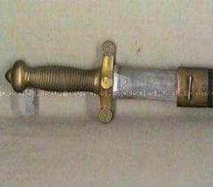 Faschinenmesser für Fußtruppen, Modell 1831, mit Scheide