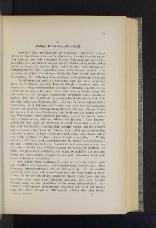 5. Völlige Erwerbsunfähigkeit