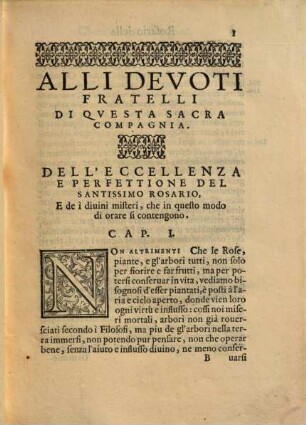 Rosario figurato della sacratissima vergine Maria ...