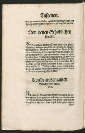 Von dem Gemainen Marckht der victualien.