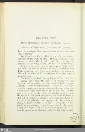 Chapter XLIV Photo-Mechanical Printing Processes – continued