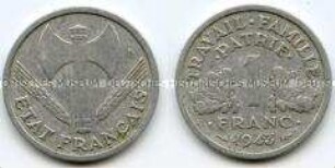 Frankreich, 1 Franc