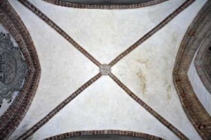 Gewölbebilder mit Drolerien, Ranken- und Laubwerk — Fragment eines Gewölbebilds mit Drolerien, Ranken- und Laubwerk