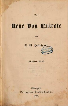 Der neue Don Quixote, 5