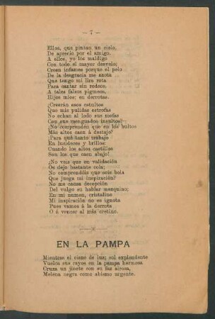 En la pampa