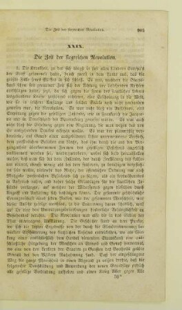 XXIX. Die Zeit der siegreichen Revolution