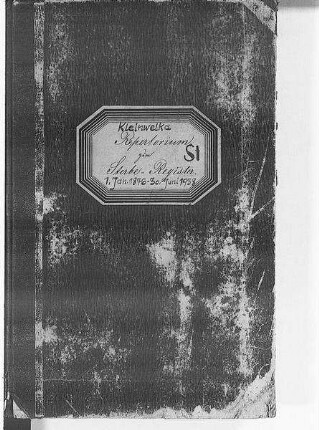 Alphabethisches Namenverzeichnis zum Sterberegister Kleinwelka
