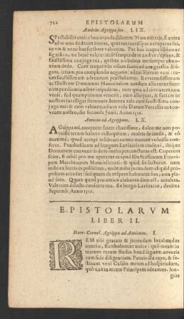 Epistolarvm Liber II.