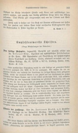 345-352 Empfehlenswerthe Schriften