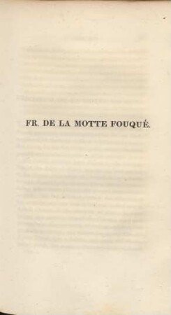 Fr. de la Motte Fouqué
