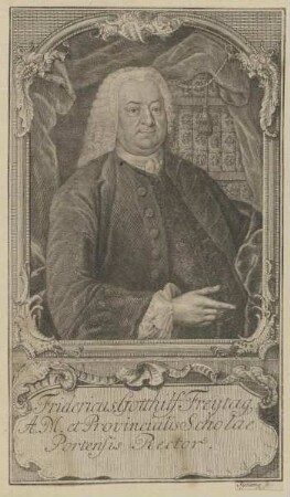 Bildnis des Fridericus Gotthilf Freytag