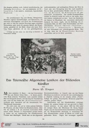 2: Das Thiemesche Allgemeine Lexikon der Bildenden Künstler