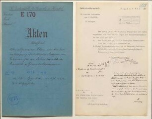 Anforderung statistischen Materials von Behörden für die Jahresberichte der Handels- und Gewerbekammern