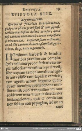 Epistola XLIX.