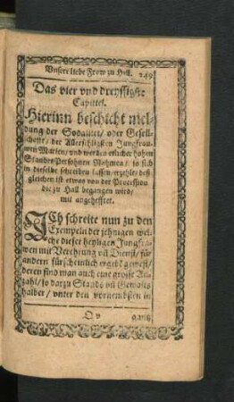 Das vier und dreyssigste Capittel.