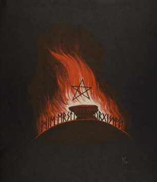 Die erste Walpurgisnacht.. Von Johann Wolfgang von Goethe. Auf den Stein gezeichnet von Otto Pech, Altenburg. Pix