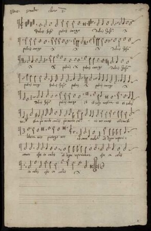 2. Chor: Cantus (vokal). Tenor (vokal). Cornetto. Violin (Viola). Tenor 1-2 (instr.). Bassus (instr.).