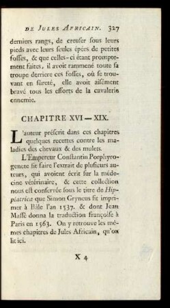 Chapitre XVI. - XIX.