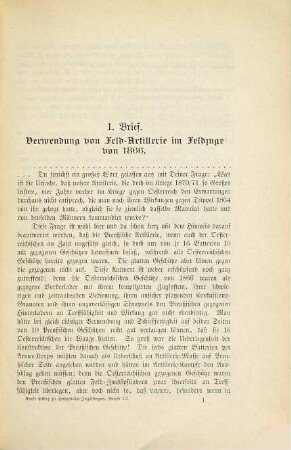 Militärische Briefe, 3. Über Artillerie