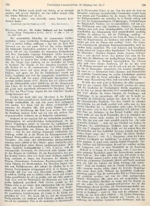 525-527 [Rezension] Heyden, Hellmuth, Die Kirchen Stralsunds und ihre Geschichte