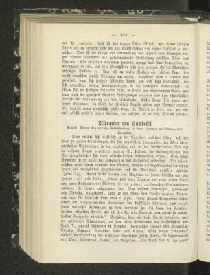 Alexander von Humboldt.
