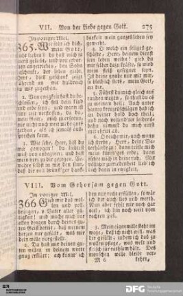 VIII. Vom Gehorsam gegen Gott.