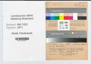 Entnazifizierung Ferdinande Kloidt , geb. 11.05.1904 (Lehrerin)