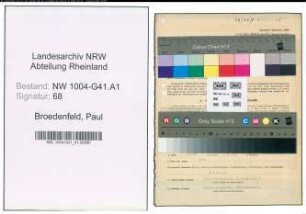 Entnazifizierung Paul Broedenfeld , geb. 09.11.1893 (Polizeibeamter)