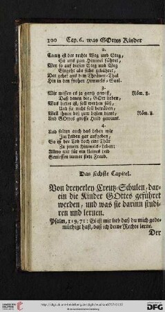 Das sechste Capitel