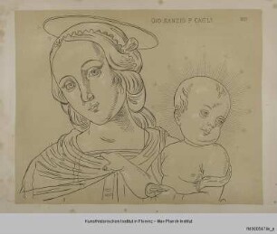 Oberkörper der Madonna mit Kind (nach Giovanni Santo in Cagli)
