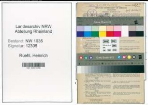 Entnazifizierung Heinrich Ruehl , geb. 28.06.1903 (Steiger)