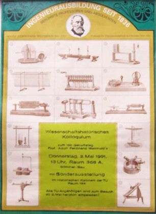Kalender TU Karl-Marx-Stadt "Ingenieurausbildung seit 1836 - Berühmte Professoren und Absolventen", 1990