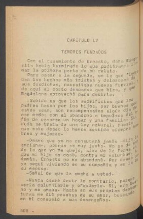 Capítulo LV - Temores fundados