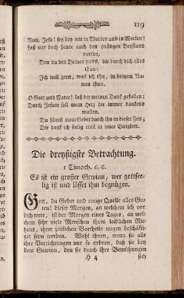 Die dreyßigste Betrachtung