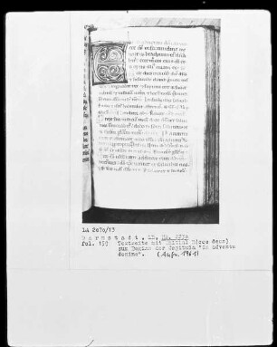 Psalterium und Diurnale — Initiale E (cce deus), Folio 159 recto