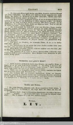 Geschwind, was giebt’s Altes