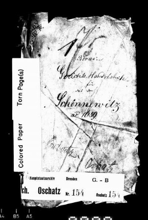 Gerichtshandelsbuch von Schönnewitz (bei Oschatz), Bd. 2