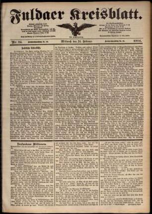 Ausgabe vom Montag, den 22. Februar 1904.