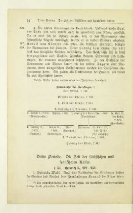 Dritte Periode. Die Zeit der sächsischen und fränkischen Kaiser