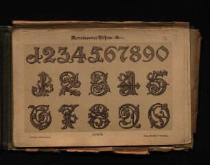 Renaissance Ziffern (Neu) - Tafel 63