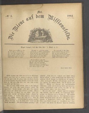 N°. 5. Mai. 1884