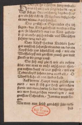 Hoert zu jhr Christen jung vnd alt/ || was ich euch wil singen baldt/
