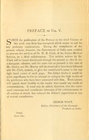 Preface to Vol. V.