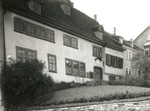 Eisenach, Frauenplan 21. Bachhaus (1456-1458, 1611). Straßenansicht