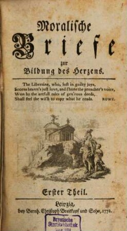 Moralische Briefe zur Bildung des Herzens, Erster Theil