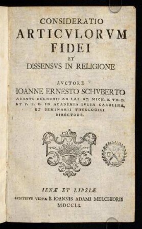 1r-251, Consideratio Articulorum Fidei Et Dissensus ...